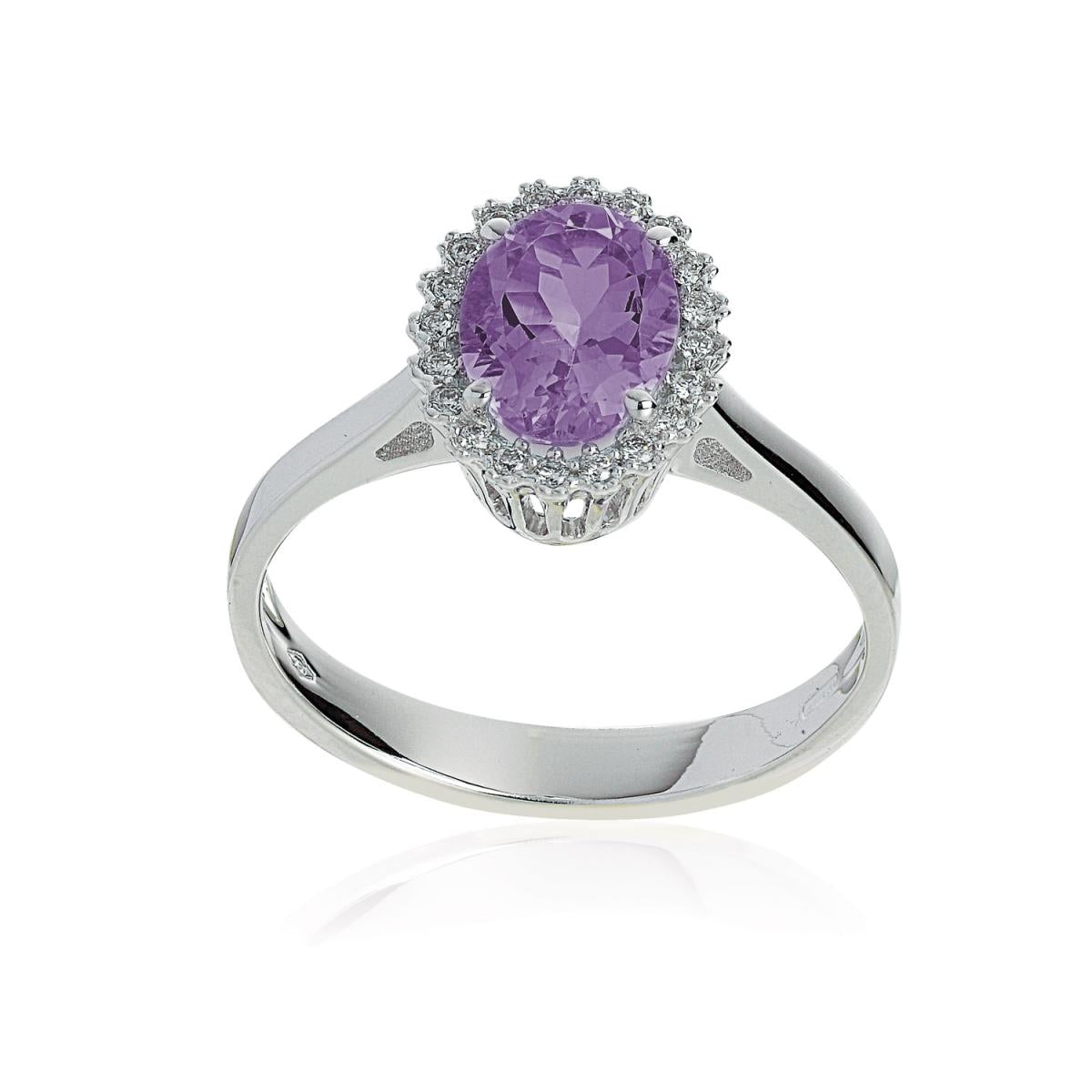 Anello Donna Artlinea Oro 750 - AD709/AM-LB - Gioielleria De Patto