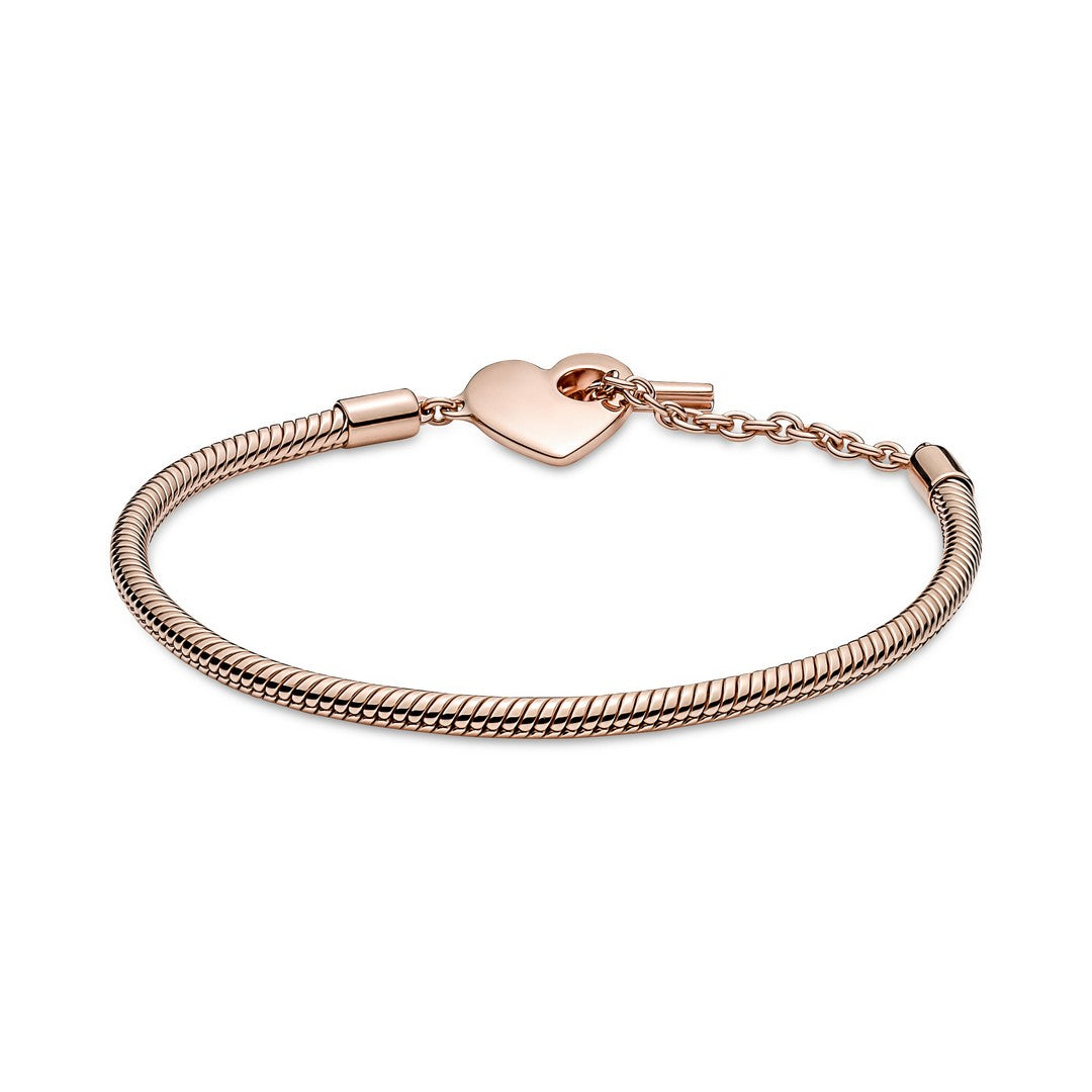 Bracciale Donna Pandora con Chiusura a T e Cuore - 589285C00 - Gioielleria De Patto