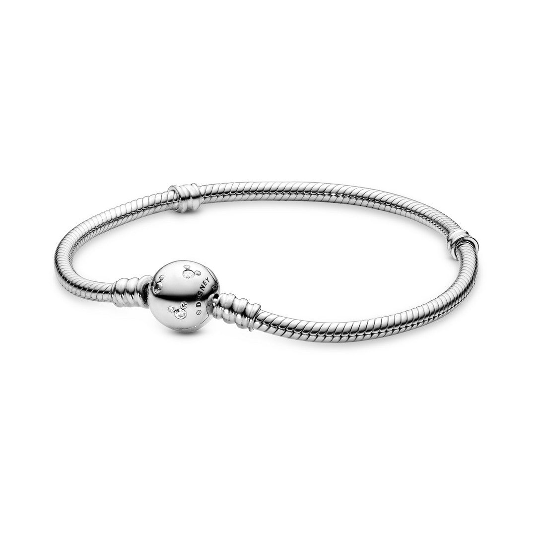 Bracciale Donna Pandora Disney, in Argento con Chiusura Sferica con Mickey Mouse - 590731CZ - Gioielleria De Patto