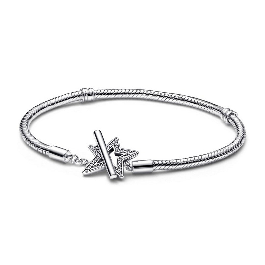 Bracciale Donna Pandora con Chiusura a T e Stella - 592357C01 - Gioielleria De Patto