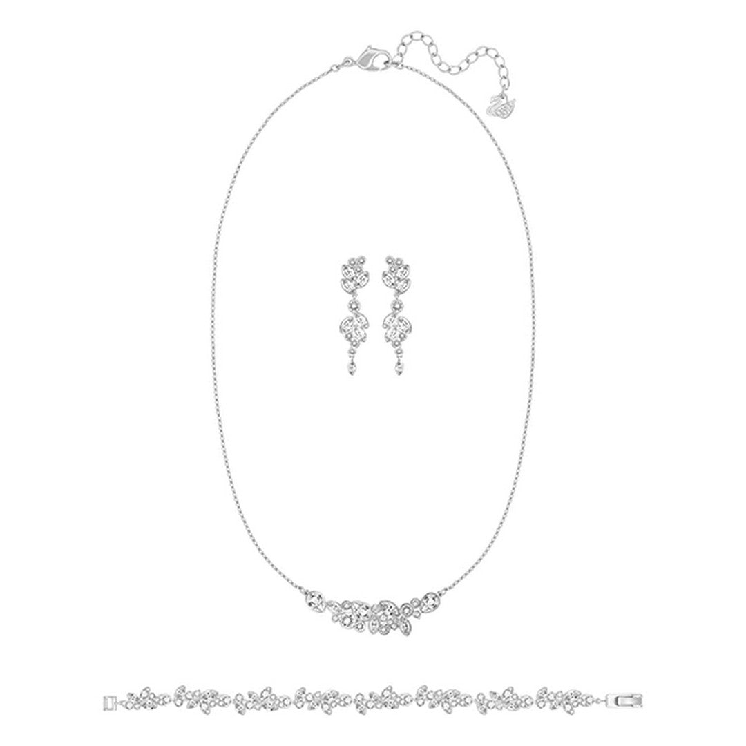Swarovski Set Bracciale Collana Orecchini Donna Diapason - 5184280 - Gioielleria De Patto