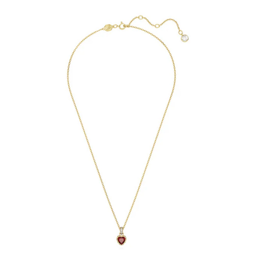 Swarovski Pendente Donna Chroma Cuore, Rosso, Placcato color oro - 5648750 - Gioielleria De Patto