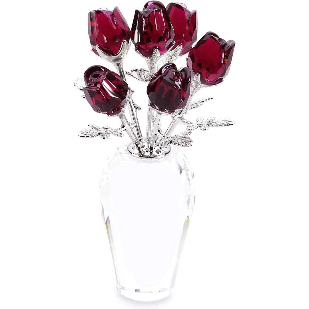 Swarovski Figura Decorativa Rose Rosse - 627098 - Gioielleria De Patto