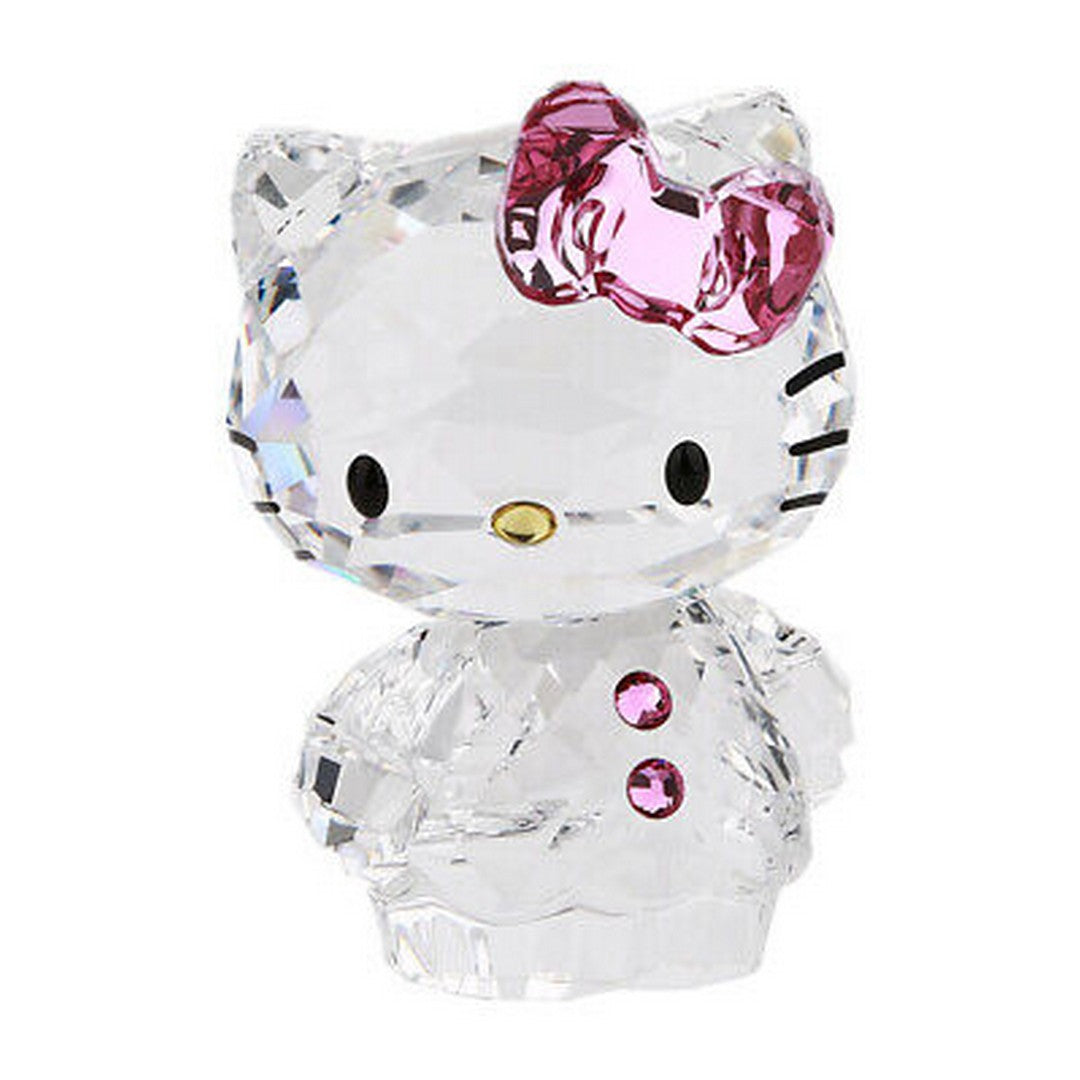 Swarovski Figura Decorativa Hello Kitty Fiocco Rosa - 1096877 - Gioielleria De Patto