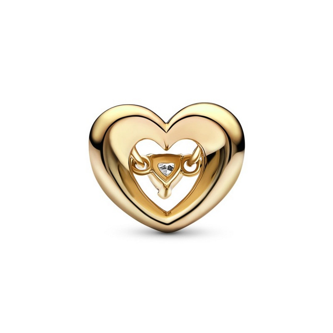 Charm Donna Pandora Cuore Splendente con Pietra - 762493C01 - Gioielleria De Patto