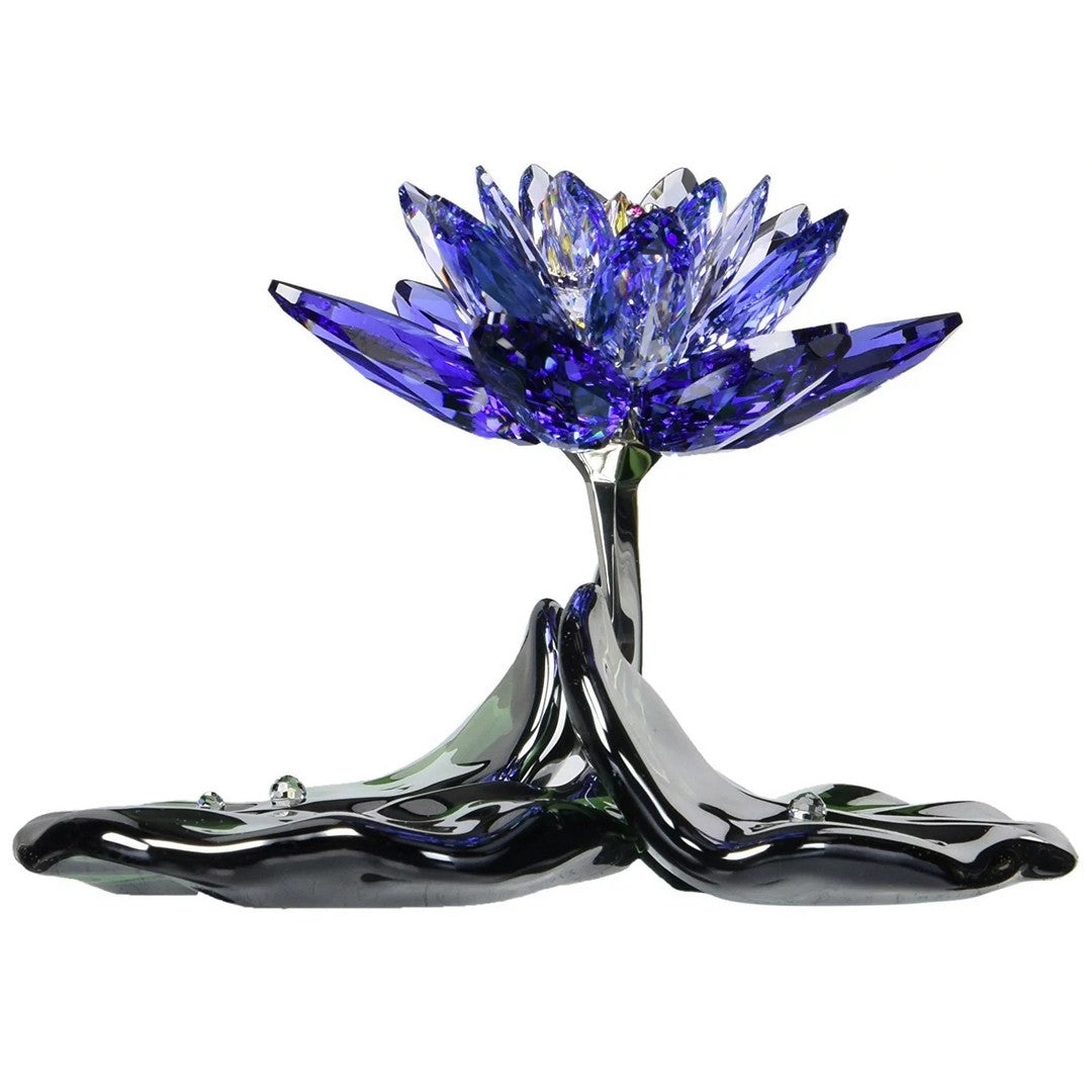 Swarovski Figura Decorativa Ninfea Viola - 1141630 - Gioielleria De Patto