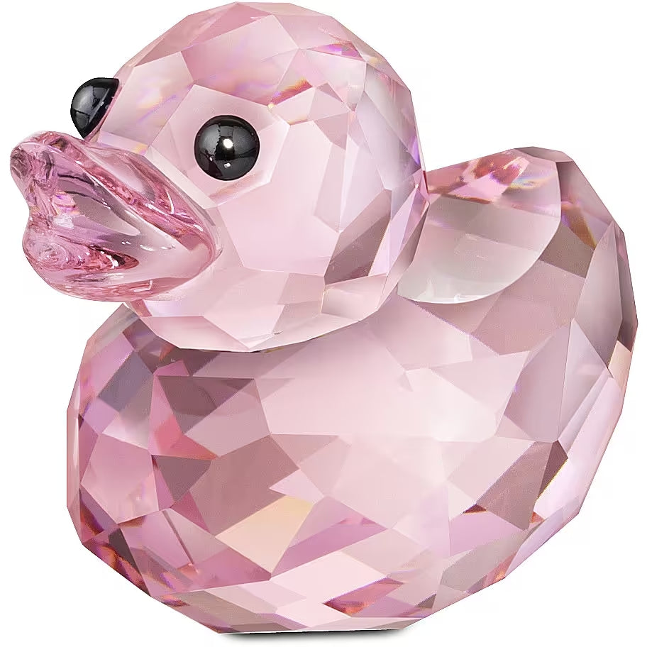 Swarovski Figura Decorativa Rosy Ruby Happy Duck - 1143453 - Gioielleria De Patto