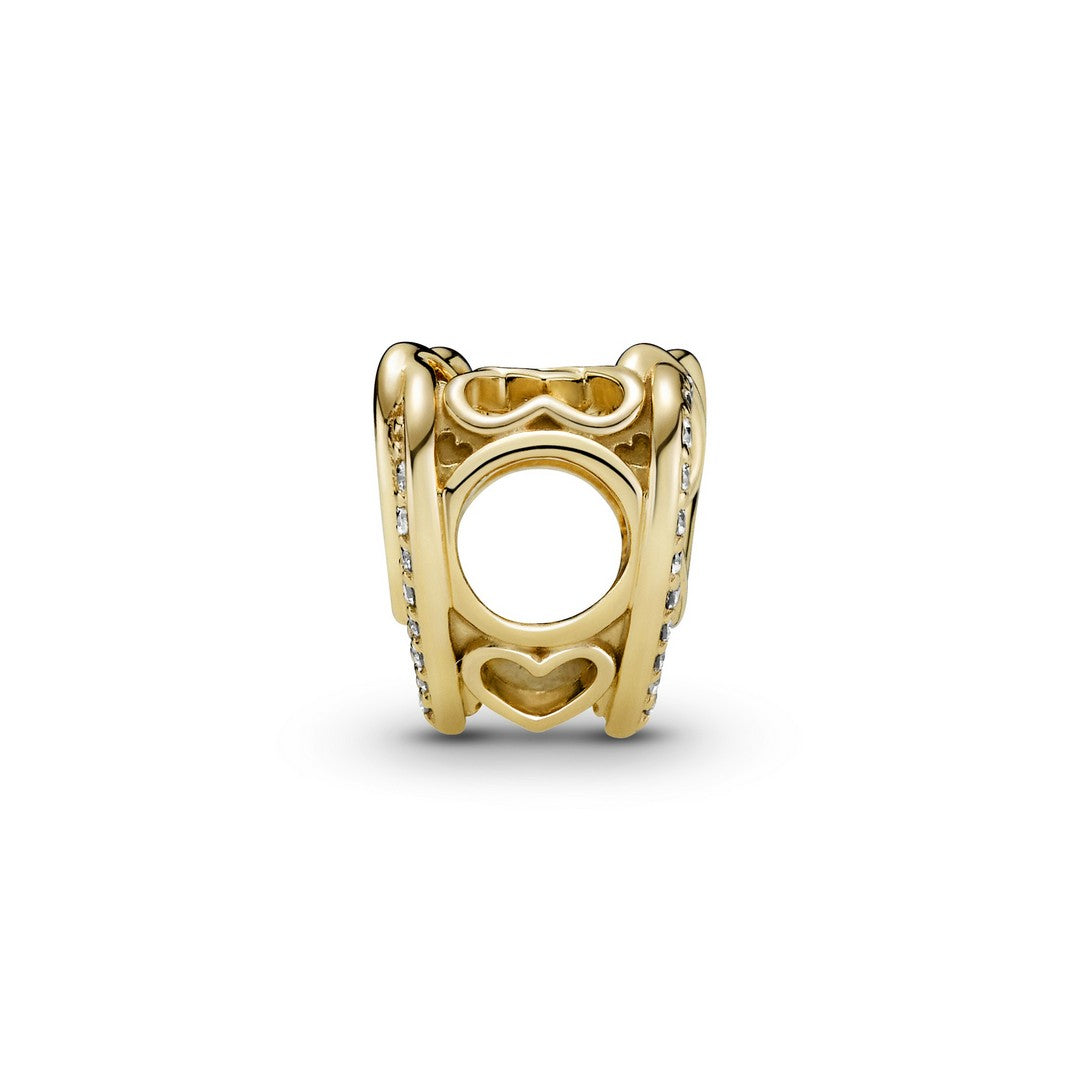 Charm Donna Pandora Cuore Intrecciato con Pietre - 769270C01 - Gioielleria De Patto