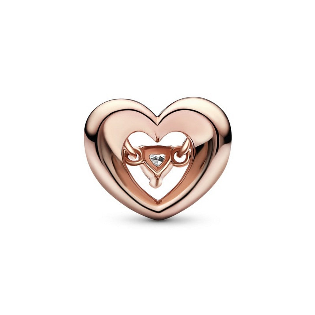 Charm Donna Pandora Cuore Splendente con Pietra - 782493C01 - Gioielleria De Patto