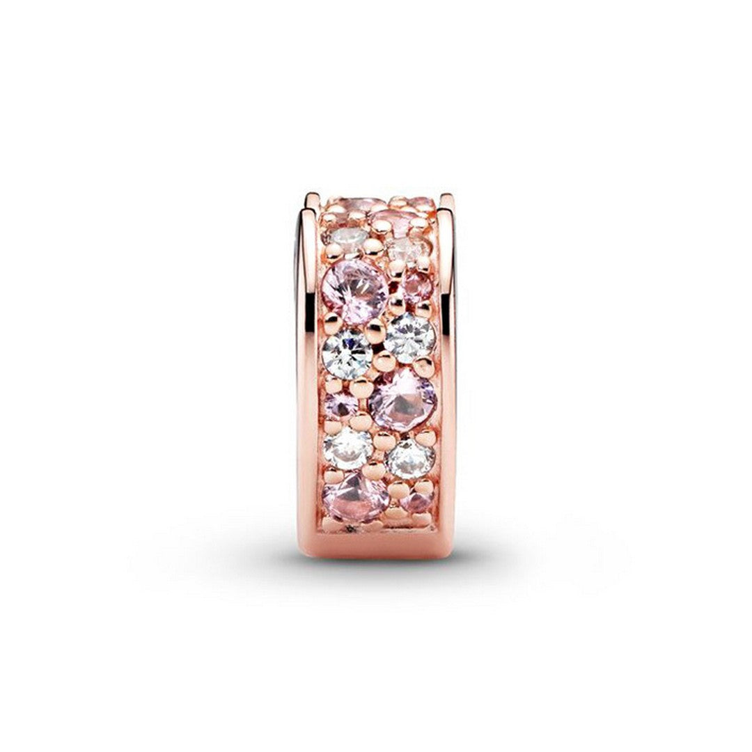Charm Donna Pandora Archi dAmore Luminosi Rosa - 787020NPM - Gioielleria De Patto