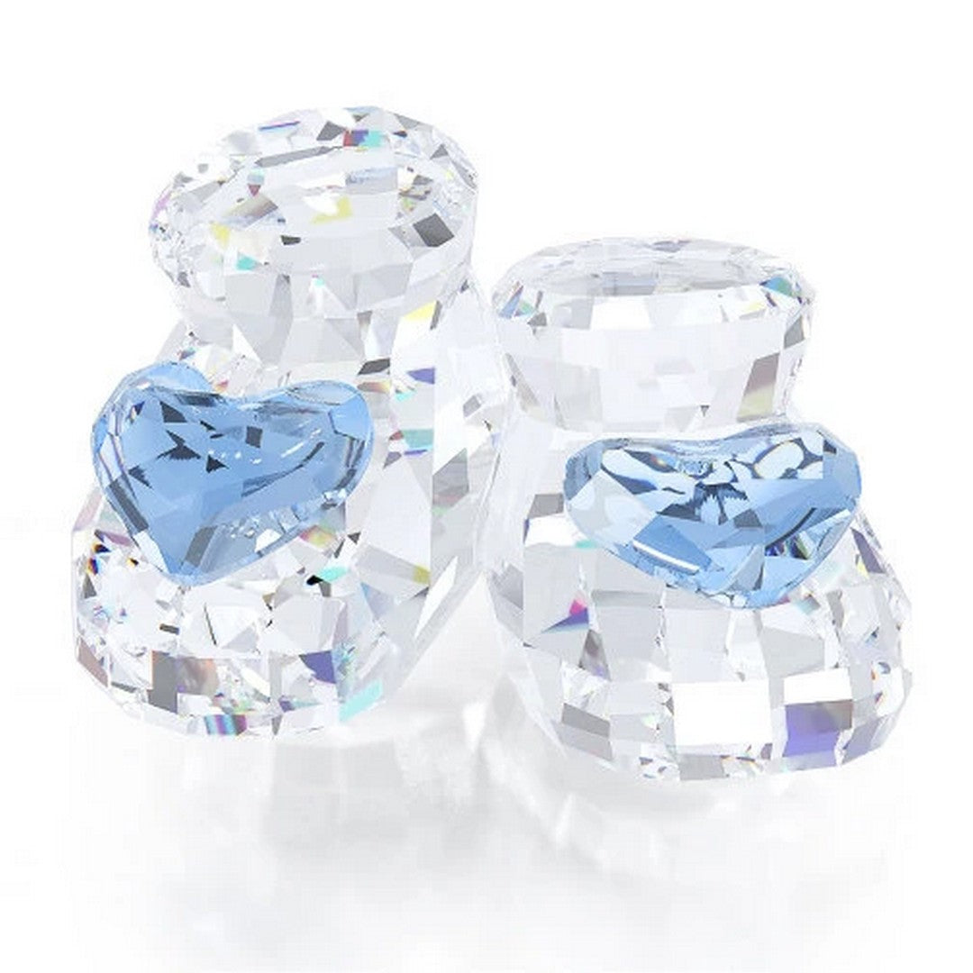 Swarovski Figura Decorativa Scarpine da Bebè Blu - 5108539 - Gioielleria De Patto