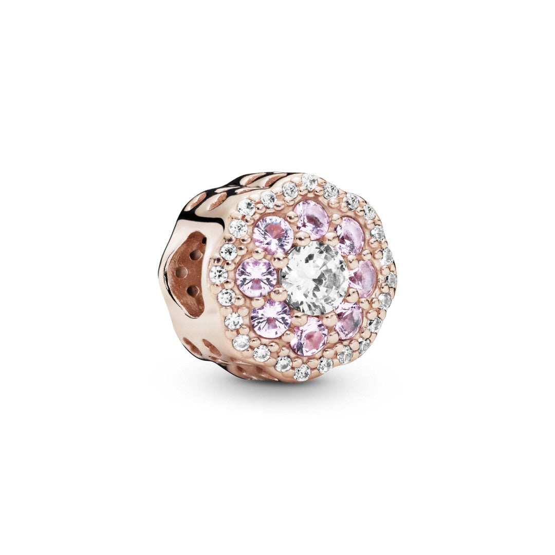 Charm Donna Pandora Fiore Rosa Scintillante - 787851NPM - Gioielleria De Patto