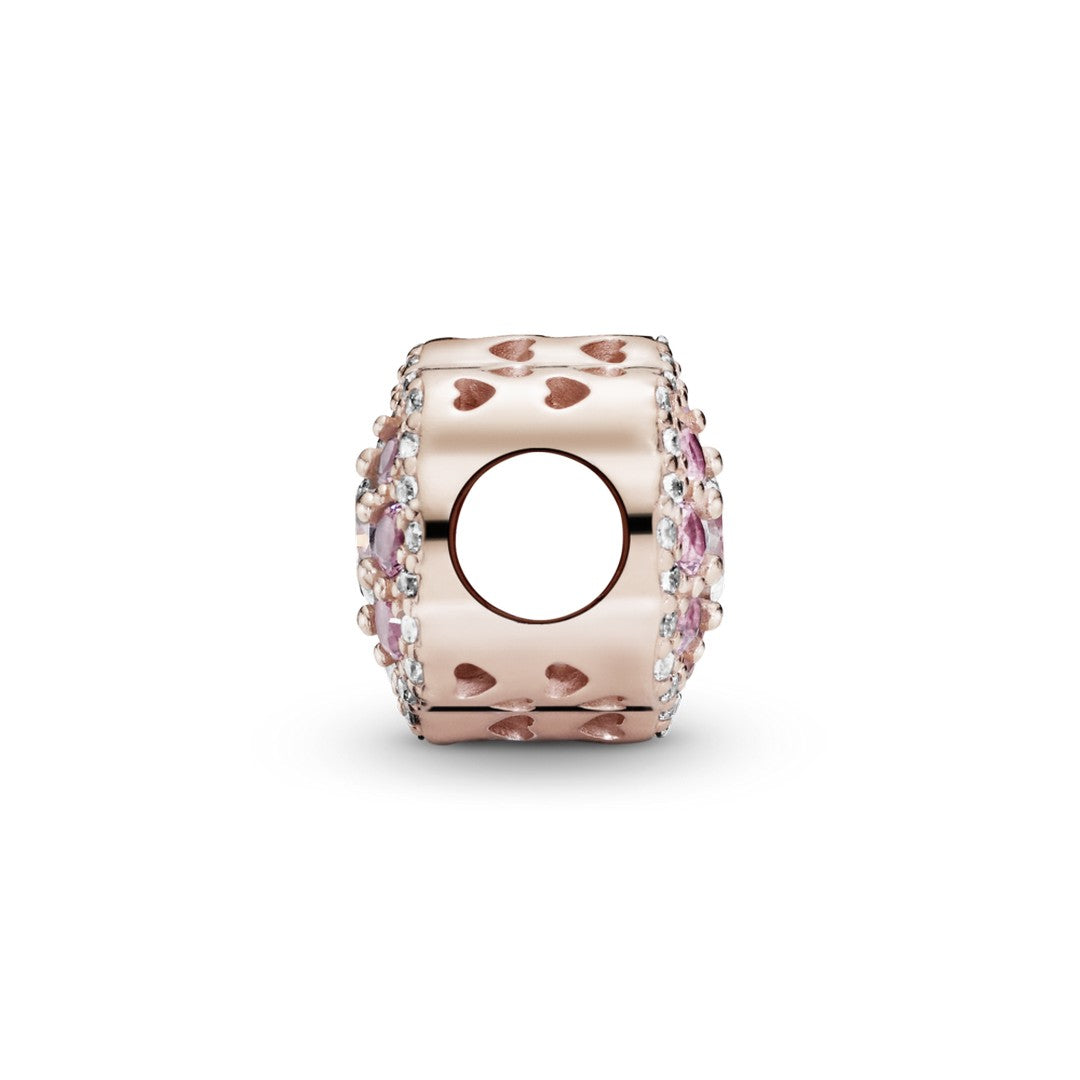 Charm Donna Pandora Fiore Rosa Scintillante - 787851NPM - Gioielleria De Patto