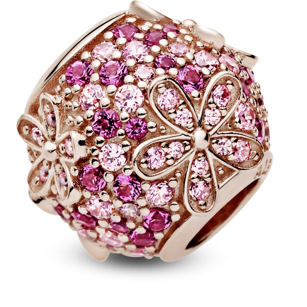Charm Donna Pandora Margherita Rosa Pavè - 788797C01 - Gioielleria De Patto