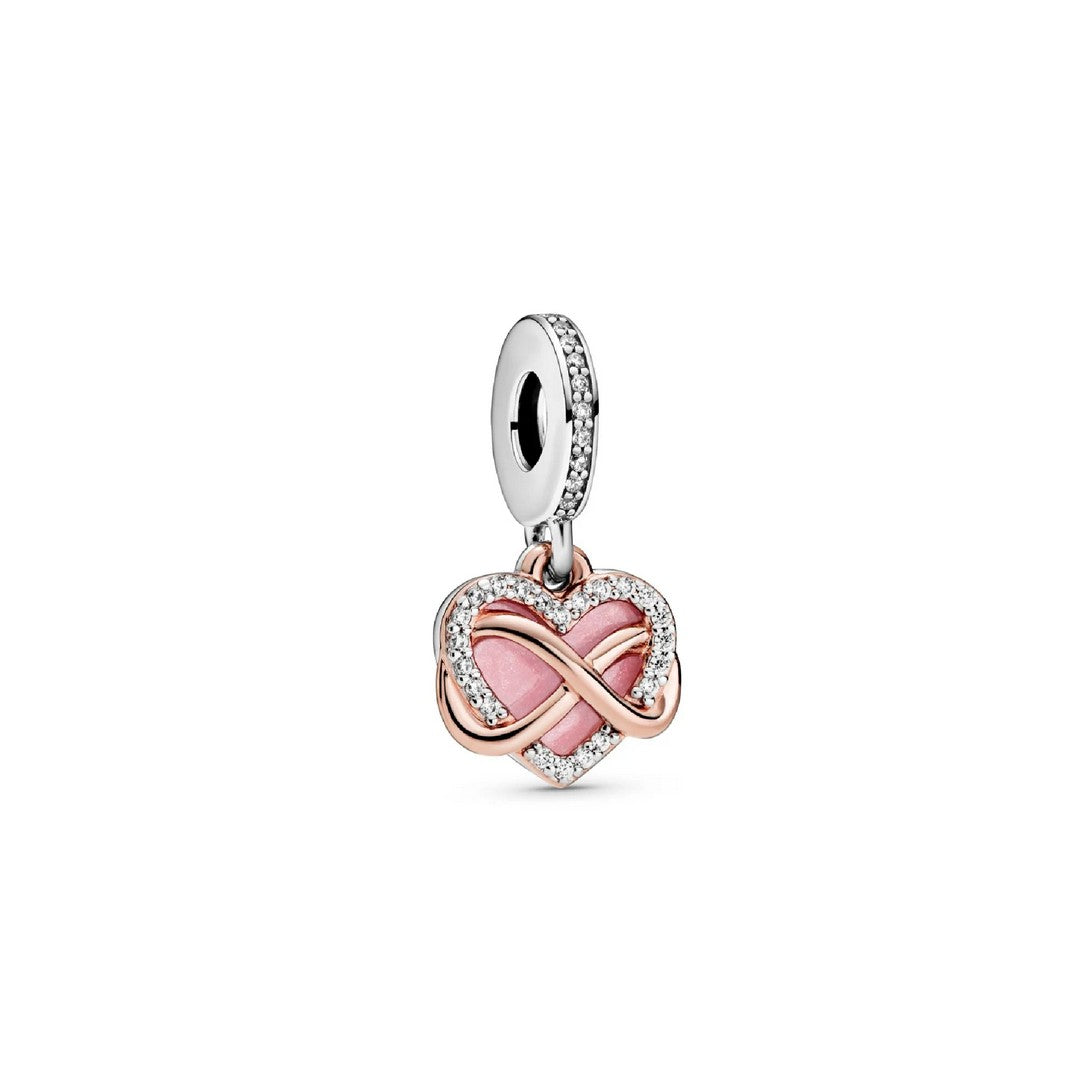 Pendente Donna Pandora Cuore e Infinito Rosa - 788878C01 - Gioielleria De Patto