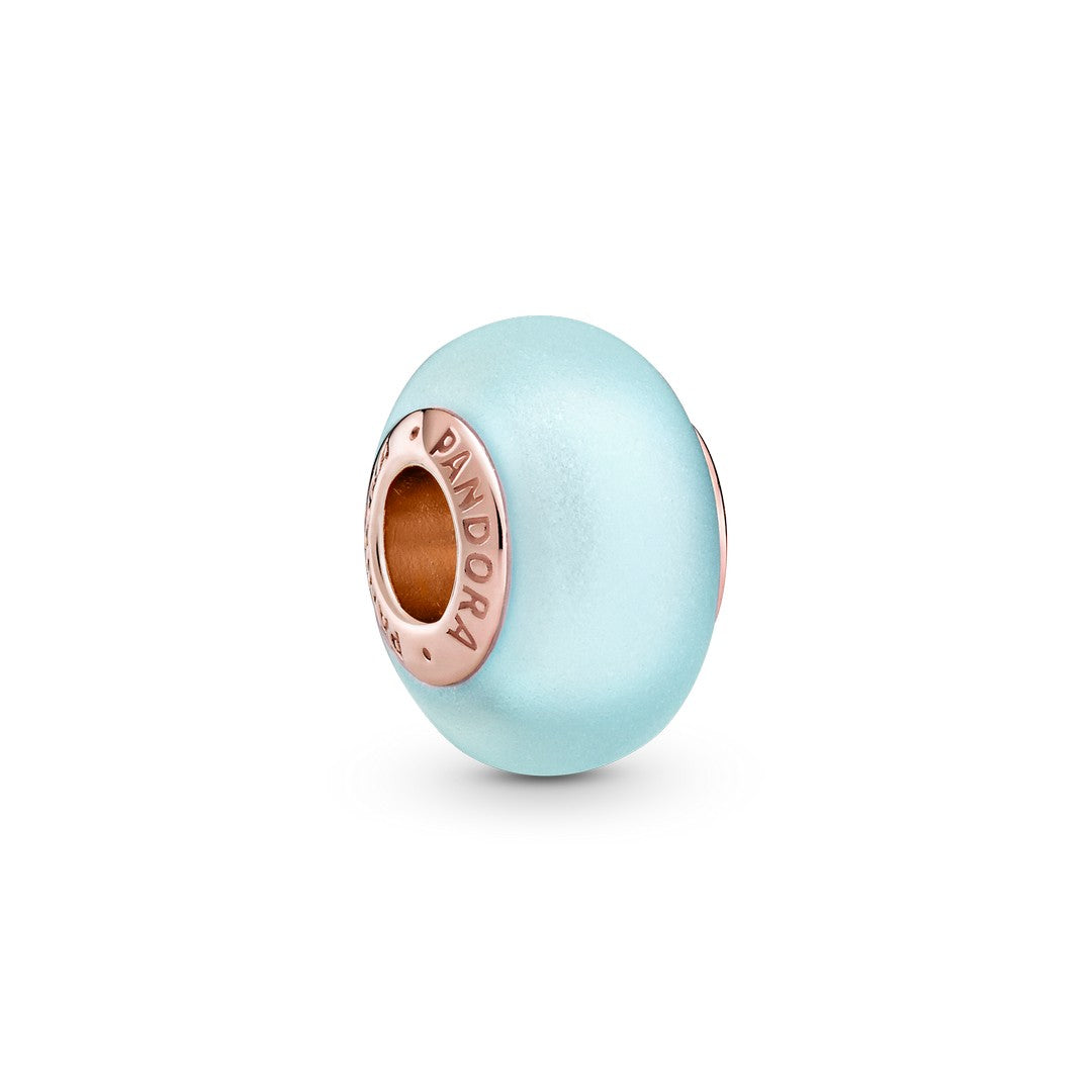 Charm Donna Pandora Vetro di Murano Blu Opaco - 789420C00 - Gioielleria De Patto