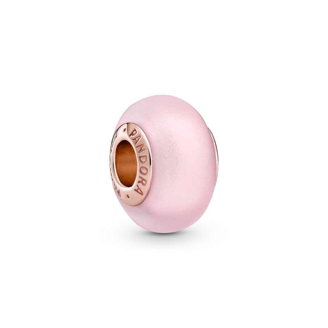 Charm Donna Pandora Vetro di Murano Rosa Opaco - 789421C00 - Gioielleria De Patto