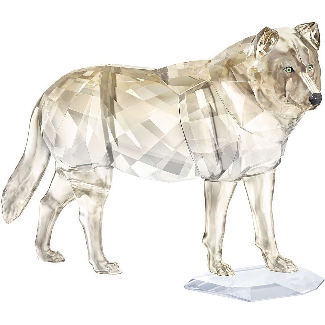Swarovski Figura Decorativa Lupo Grigio - 5428544 - Gioielleria De Patto