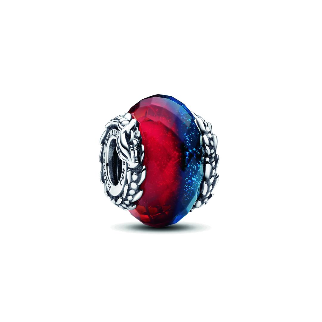 Charm Donna Pandora Il Trono di Spade, Vetro di Murano Ghiaccio e Fuoco - 792966C00 - Gioielleria De Patto