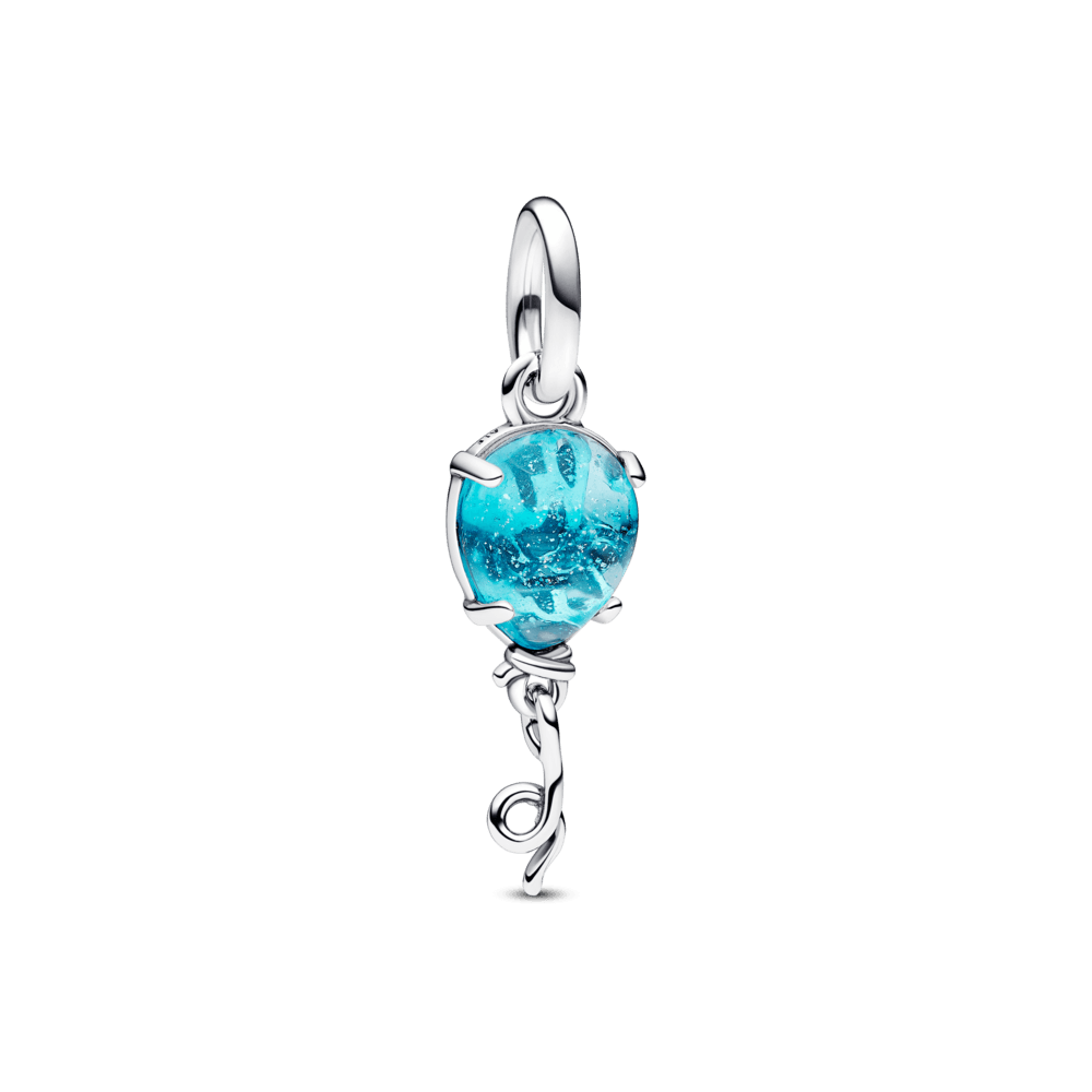 Pendente Donna Pandora Palloncino Blu Vetro di Murano - 792792C01 - Gioielleria De Patto
