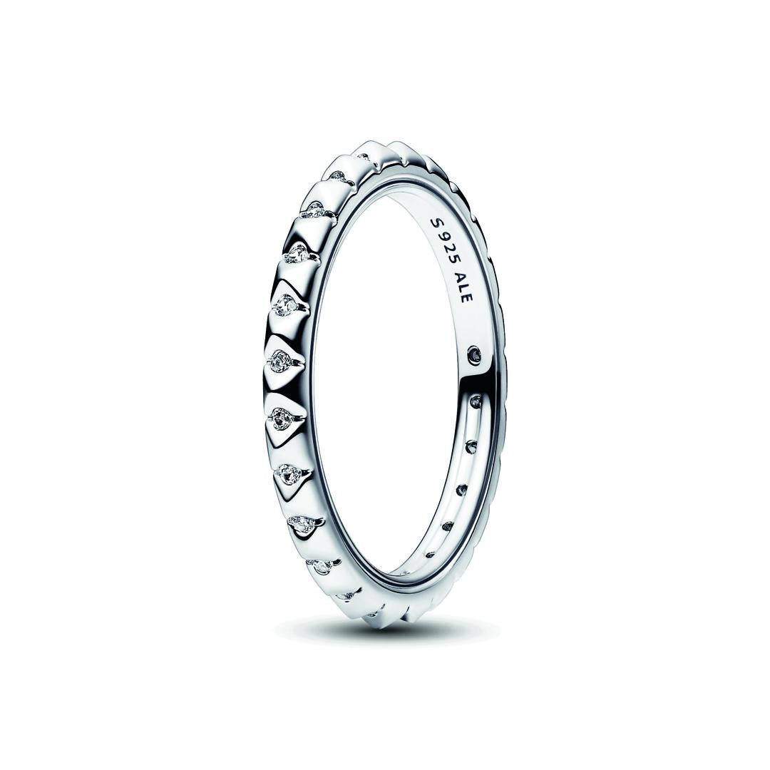 Anello Donna Geometrico con Pietre Pandora ME - 192800C01 - Gioielleria De Patto