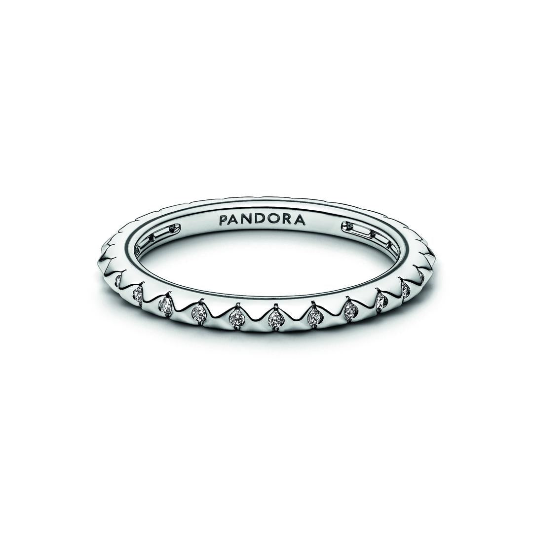 Anello Donna Geometrico con Pietre Pandora ME - 192800C01 - Gioielleria De Patto