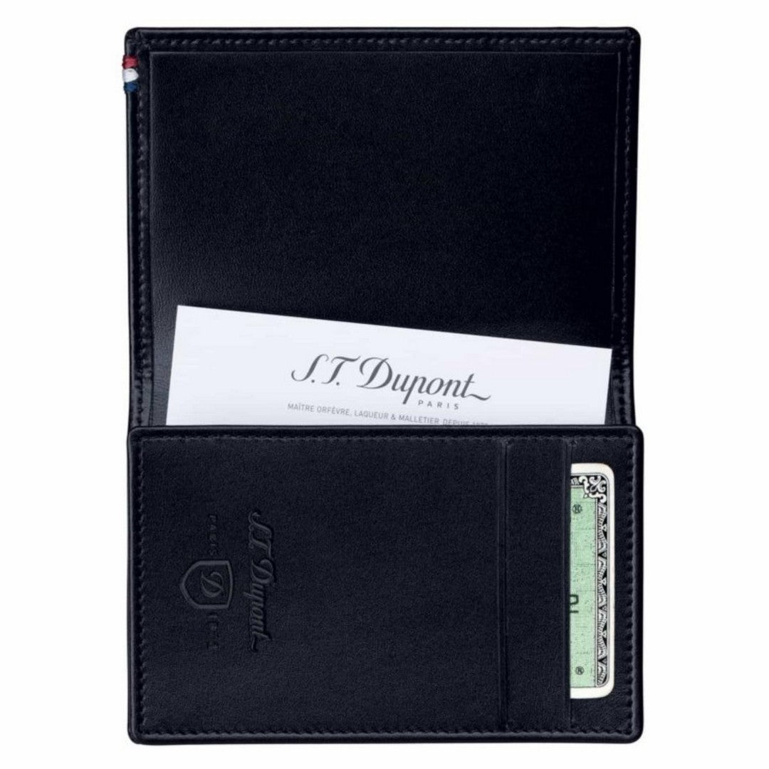 Dupont Portabiglietti da Visita Uomo Line D Pelle Nero - 180013 - Gioielleria De Patto