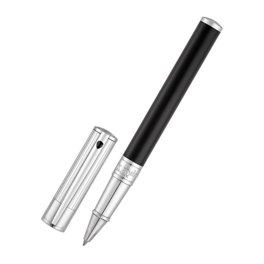 Dupont Penna Roller Uomo D-Initial Nera e Cromata - 262201 - Gioielleria De Patto