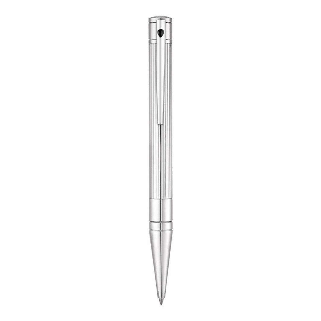 Dupont Penna a Sfera Uomo D-Initial Metallo Argentato - 265201 - Gioielleria De Patto