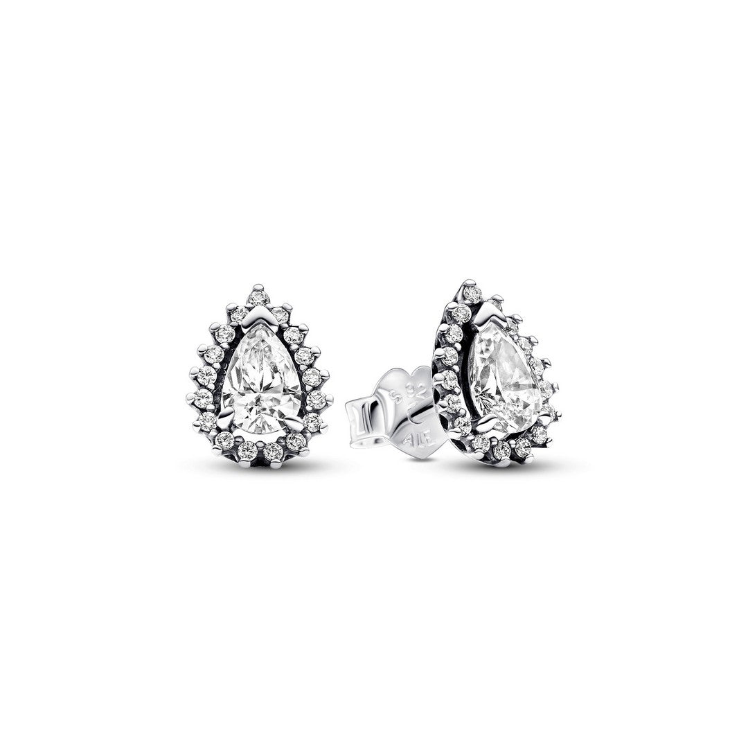 Orecchini Donna Pandora Punto Luce Goccia e Pavè - 292834C01 - Gioielleria De Patto
