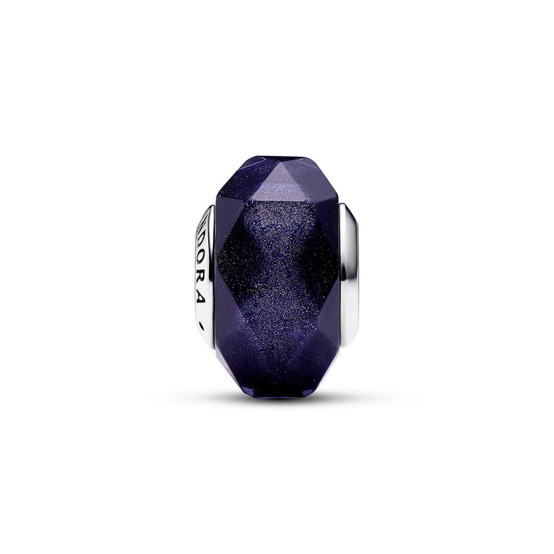 Charm Donna Pandora Vetro di Murano Notte Stellata Blu - 792984C00 - Gioielleria De Patto