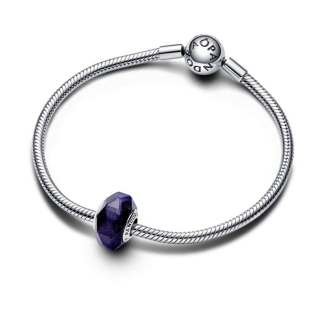 Charm Donna Pandora Vetro di Murano Notte Stellata Blu - 792984C00 - Gioielleria De Patto