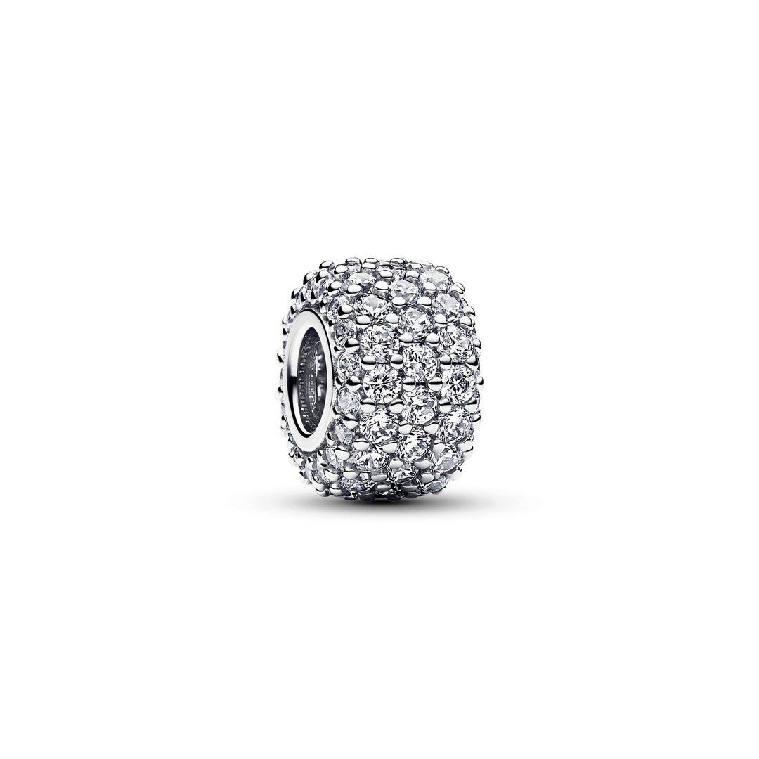 Charm Donna Pandora Pavè Fascia Tripla - 792820C01 - Gioielleria De Patto