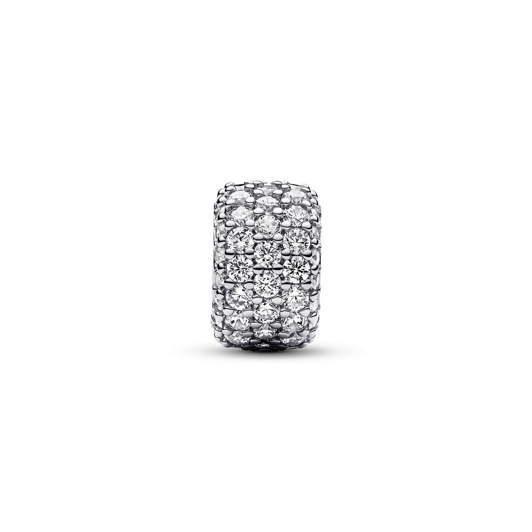 Charm Donna Pandora Pavè Fascia Tripla - 792820C01 - Gioielleria De Patto