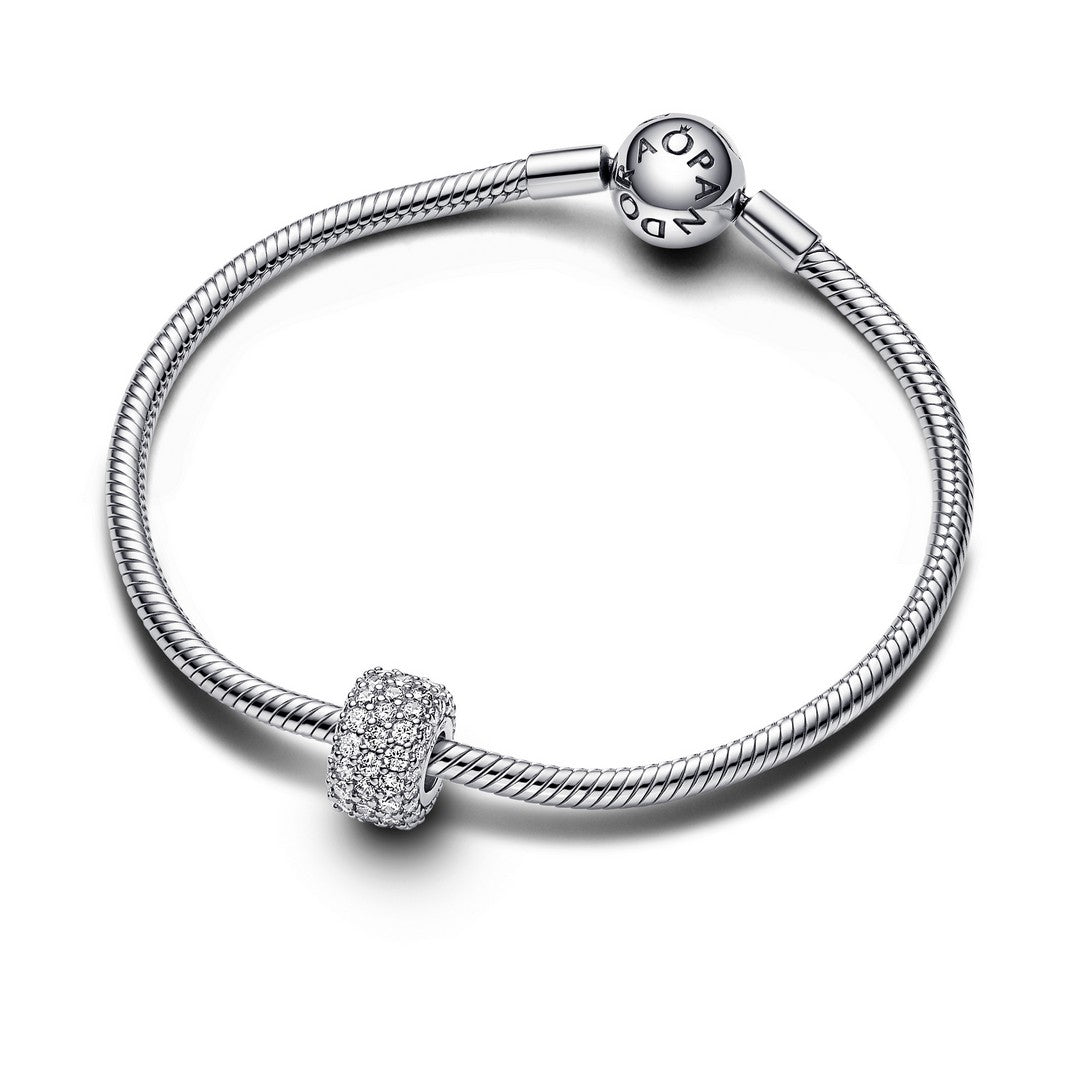 Charm Donna Pandora Pavè Fascia Tripla - 792820C01 - Gioielleria De Patto