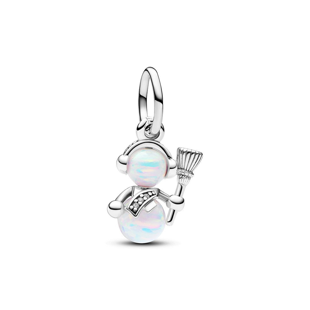 Charm Pendente Donna Pandora Pupazzo di Neve Opale - 792981C01 - Gioielleria De Patto