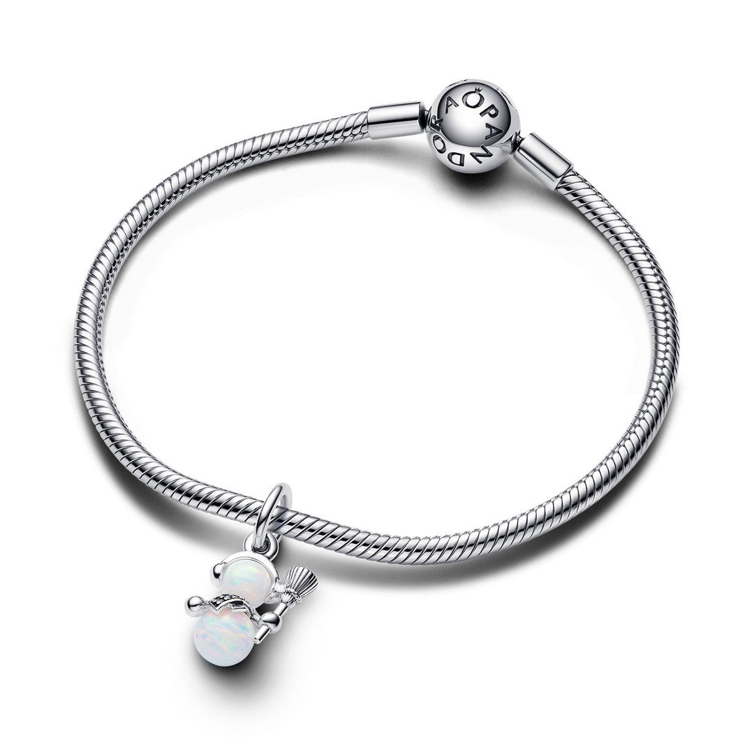Charm Pendente Donna Pandora Pupazzo di Neve Opale - 792981C01 - Gioielleria De Patto