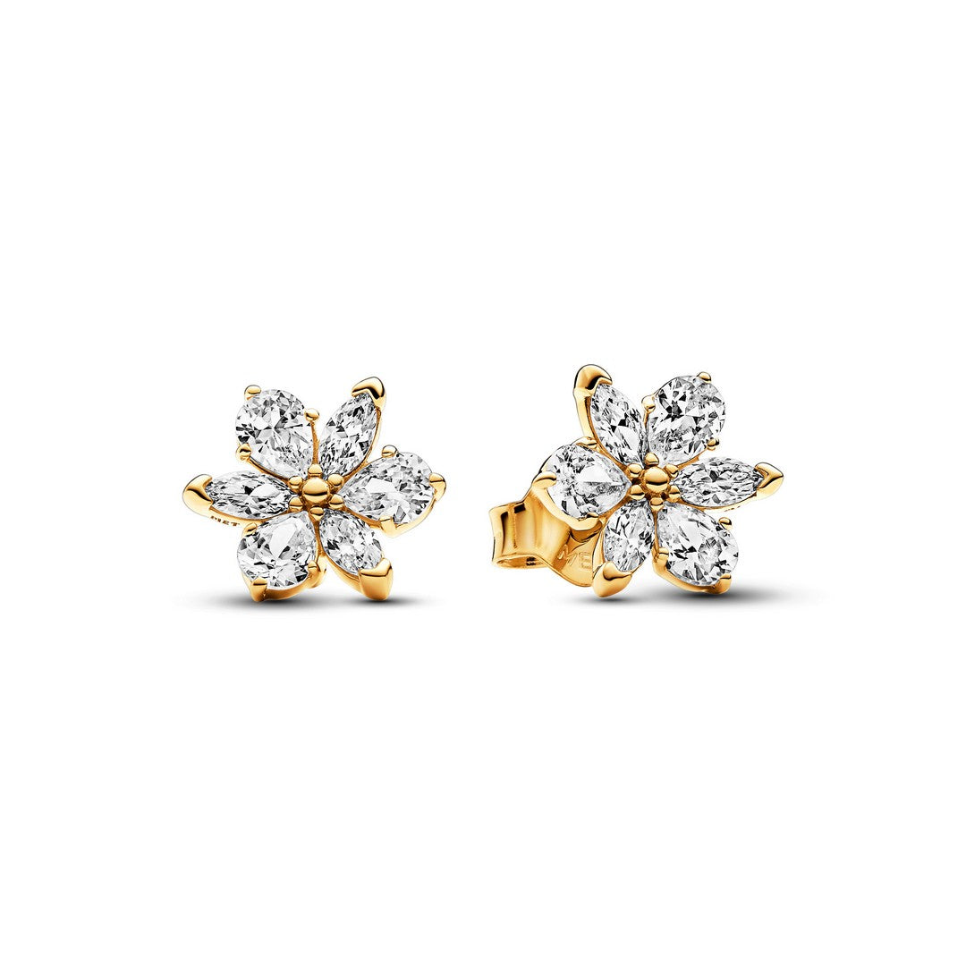 Orecchini Donna Pandora Herbarium Fiori Luminosi con Sfere - 262633C01 - Gioielleria De Patto