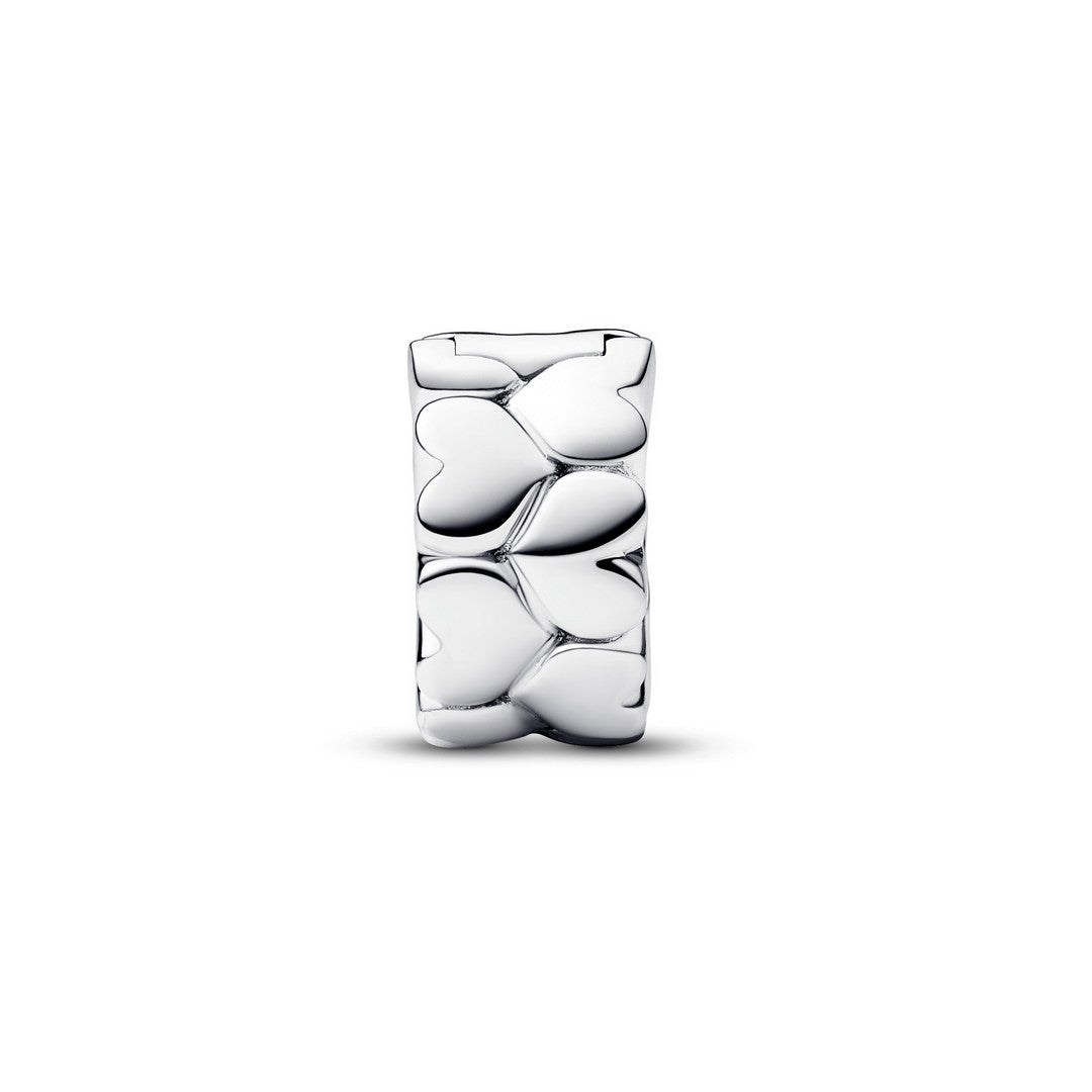 Charm Donna Pandora Clip Cuori in Rilievo - 792828C00 - Gioielleria De Patto
