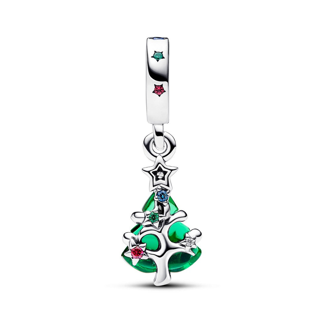 Charm Pendente Donna Pandora Albero di Natale con Stelle - 792983C01 - Gioielleria De Patto