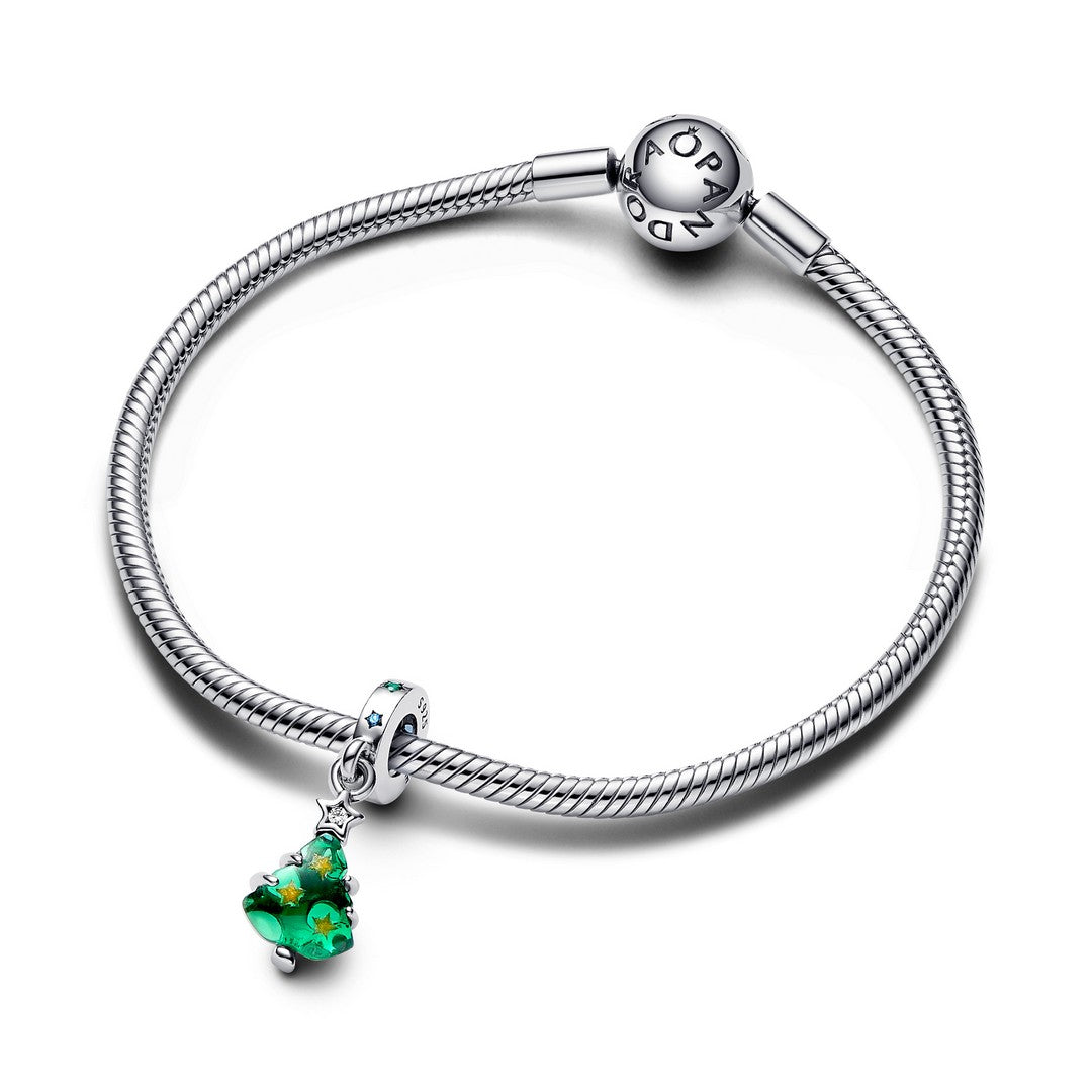 Charm Pendente Donna Pandora Albero di Natale con Stelle - 792983C01 - Gioielleria De Patto