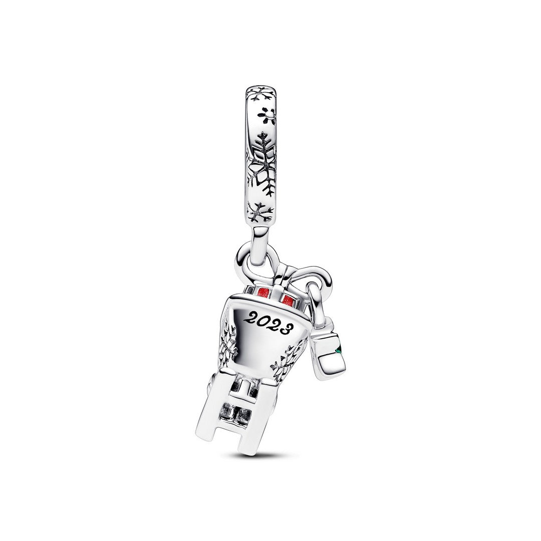 Charm Pendente Donna Pandora Slitta di Natale 2023 - 792977C01 - Gioielleria De Patto
