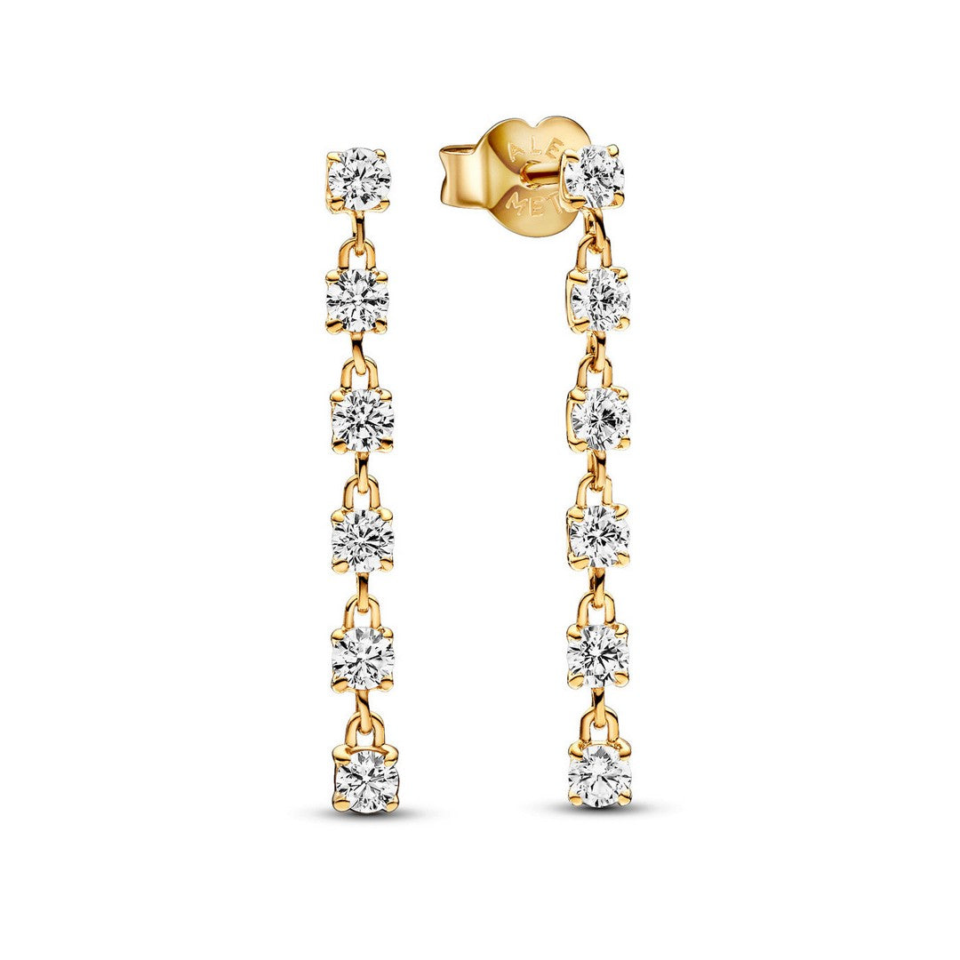 Pandora Orecchini Donna Pendenti Cascata di Pietre - 263011C01 - Gioielleria De Patto