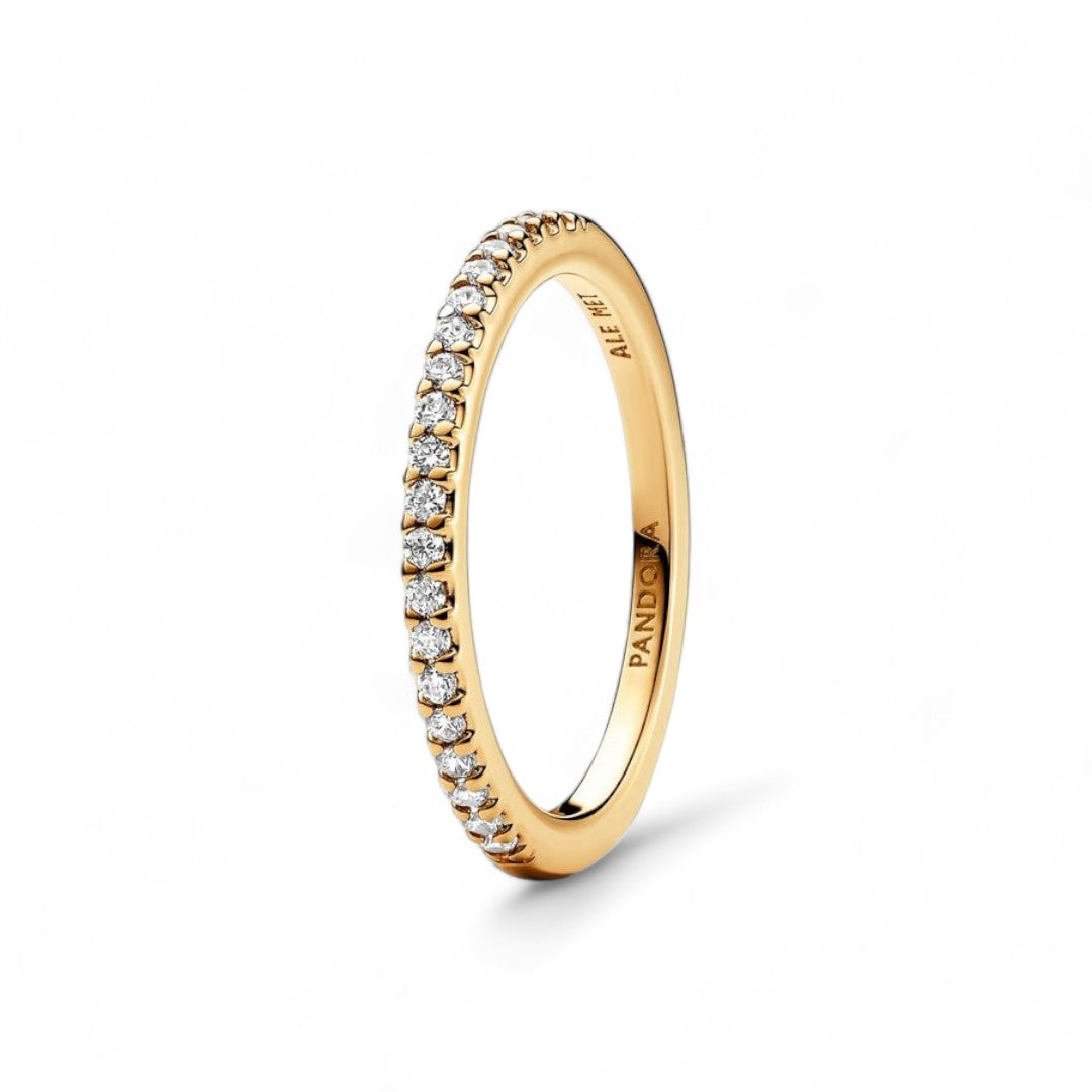 Anello DonnaPandora Pavè Fascia Sottile - 162999C01 - Gioielleria De Patto