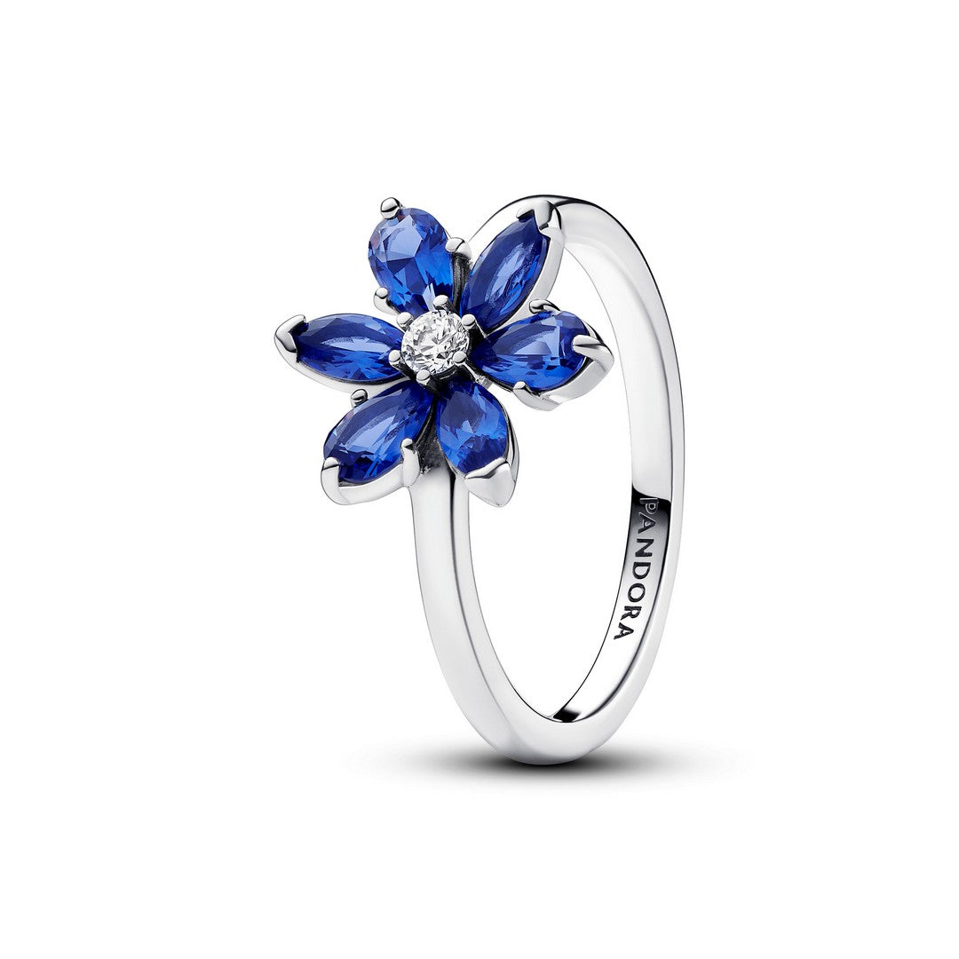 Anello Donna Pandora Herbarium Fiore Blu - 193000C01 - Gioielleria De Patto