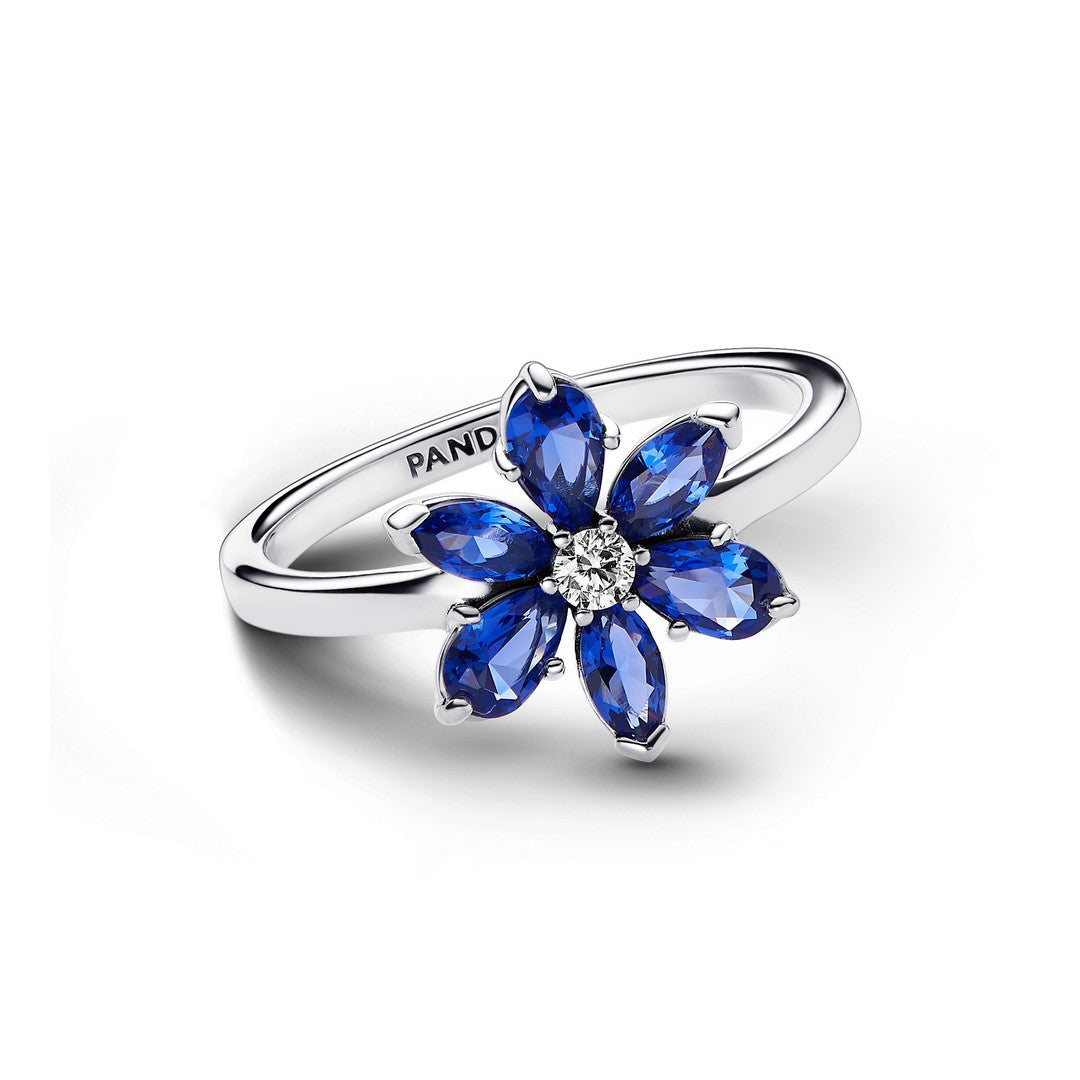 Anello Donna Pandora Herbarium Fiore Blu - 193000C01 - Gioielleria De Patto