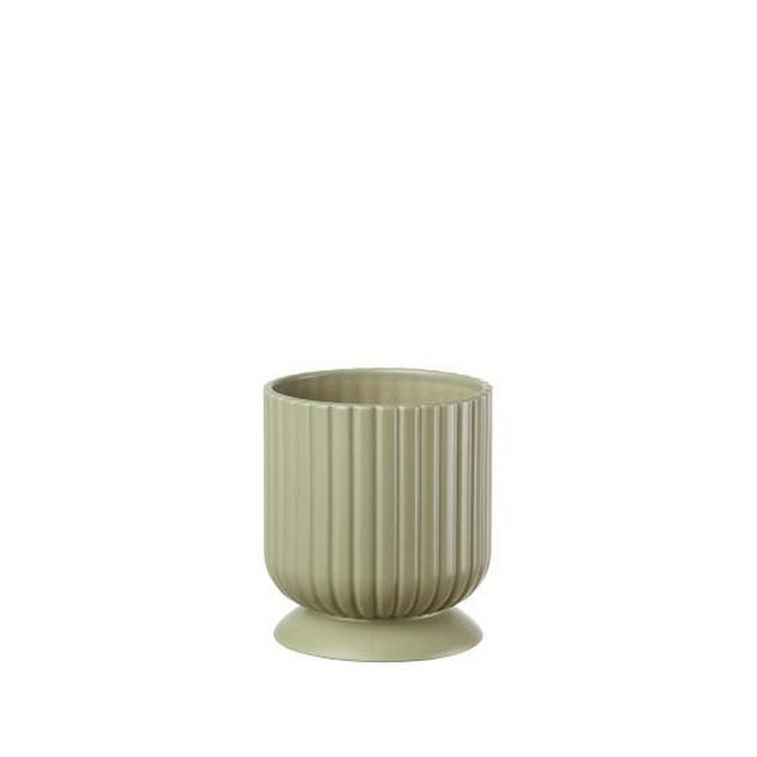 Vaso Basso In Ceramica Prugna L'oca Nera 1M187