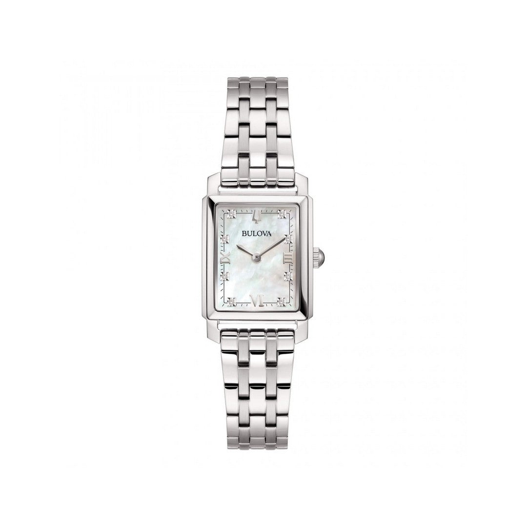 Orologio Bulova Donna Sutton Tank Bianco Madreperla-96B244 - Gioielleria De Patto