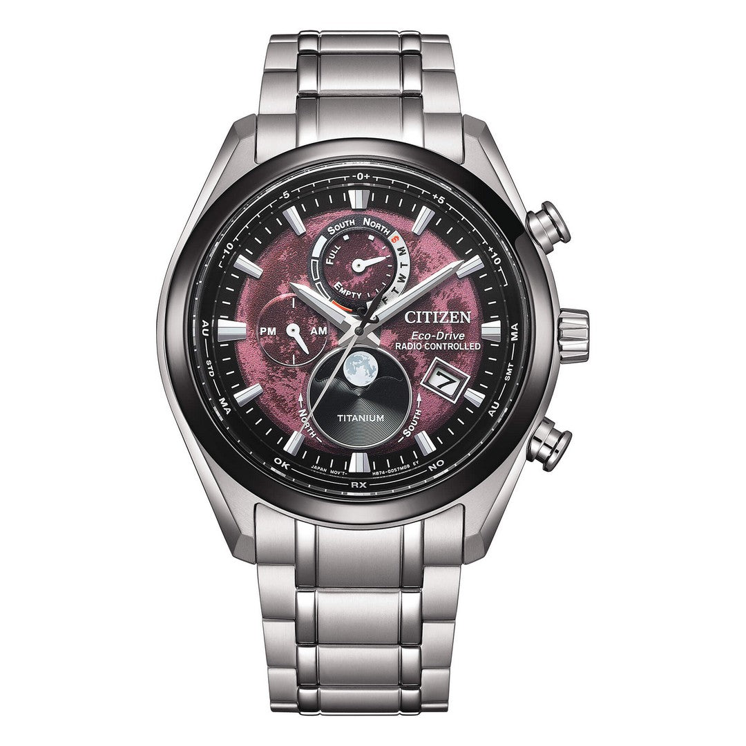 Orologio Citizen Uomo Tsuki-yomi Moonphase Bordeaux - BY1018-80X - Gioielleria De Patto