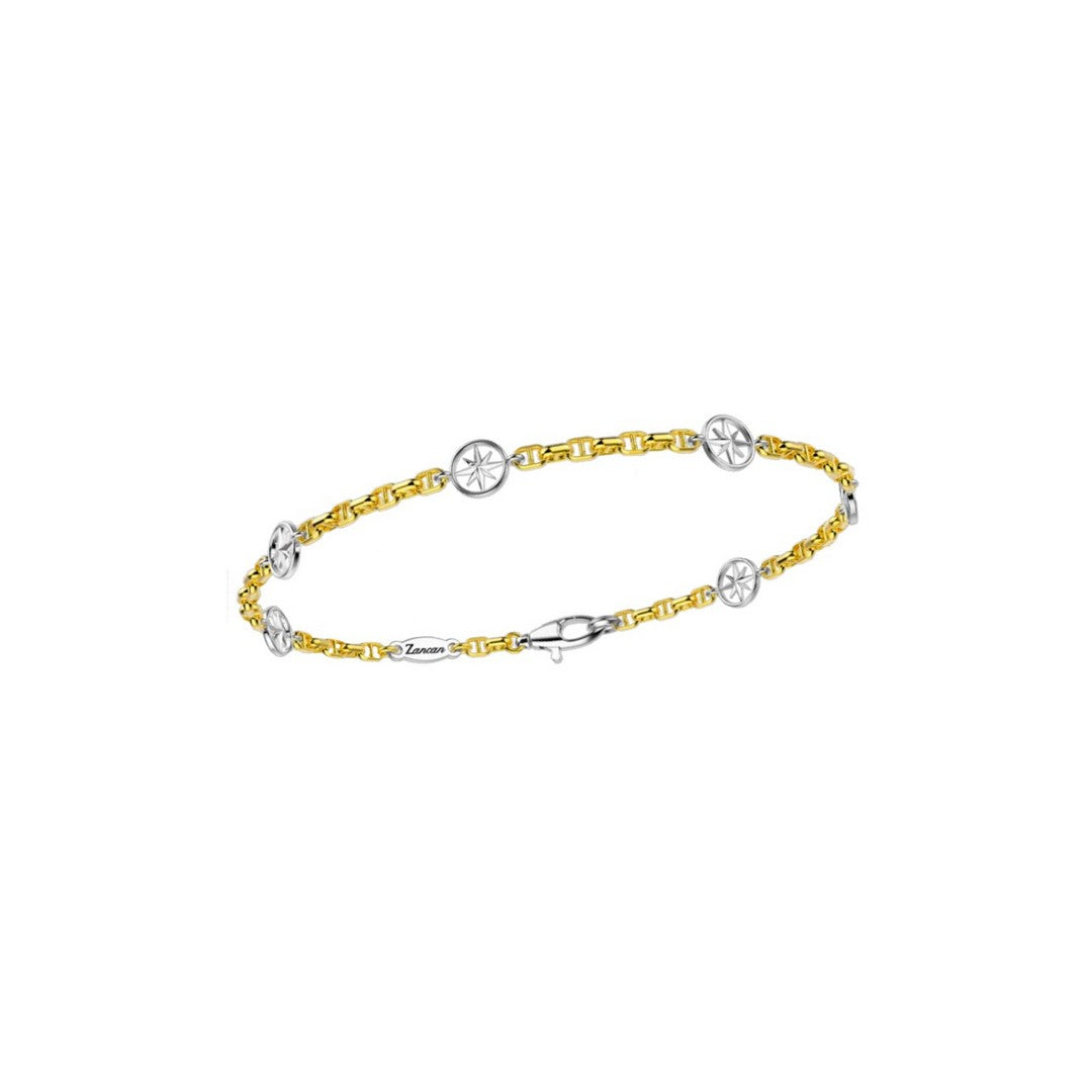 Zancan Bracciale Oro Giallo e Bianco - EB692GB - Gioielleria De Patto